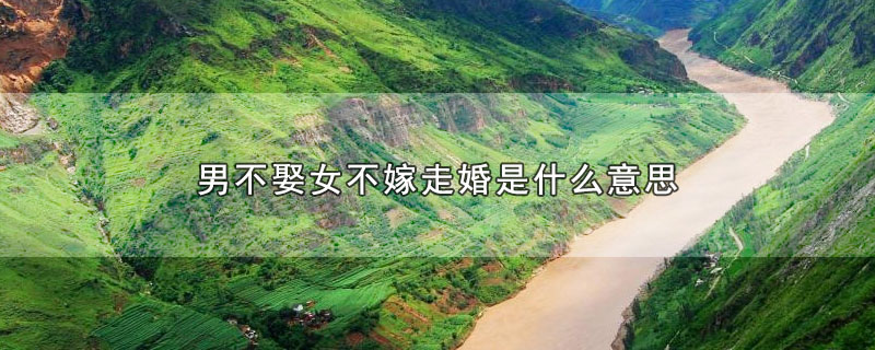 男不娶女不嫁走婚是什么意思（男不娶女不嫁走婚有什么含义） 第1张
