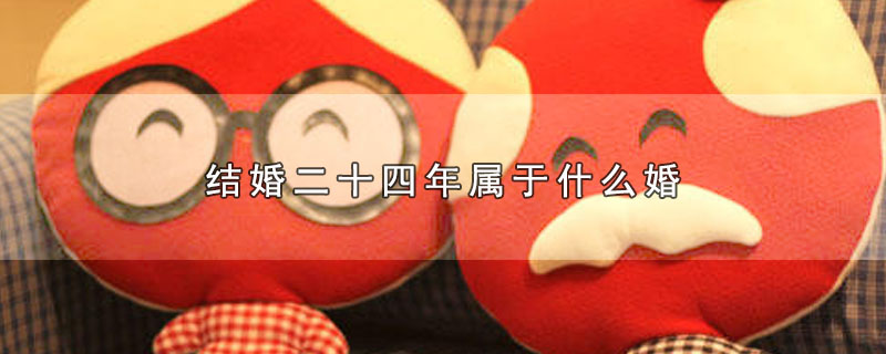 结婚二十四年属于什么婚（结婚二十四年是什么婚） 第1张