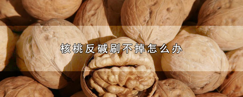 核桃反碱刷不掉怎么办 第1张