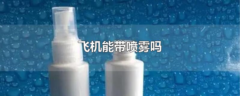 飞机能带喷雾吗（飞机上可以带100ml小瓶装的防暑补水喷雾吗） 第1张