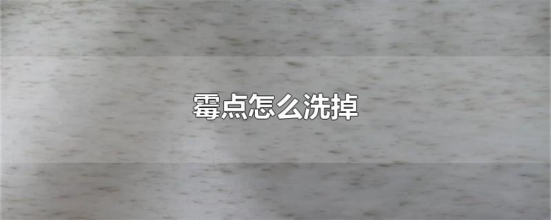 霉点怎么洗掉（羽绒服起霉点怎么洗掉） 第1张