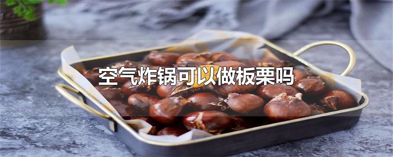 空气炸锅可以做板栗吗（用空气炸锅怎么做板栗） 第1张