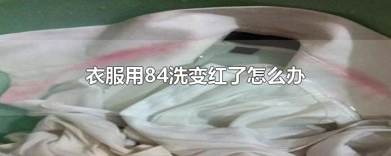 衣服用84洗变红了怎么办（84把衣服洗成红色怎么恢复） 第1张
