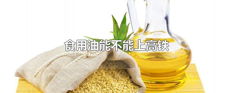 食用油能不能上高铁（食用油可以上高铁动车吗） 第1张