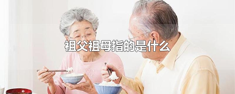 祖父祖母指的是什么（祖父祖母相关亲属） 第1张