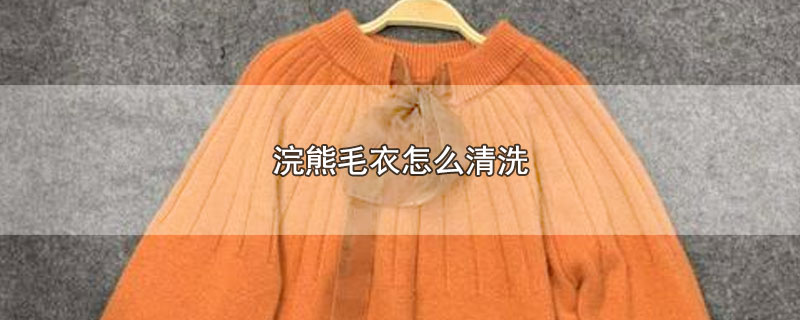 浣熊毛衣怎么清洗（浣熊毛衣如何清洗） 第1张