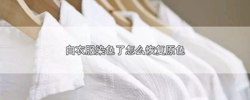 白衣服染色了怎么恢复原色（白衣服染色了如何恢复原色） 第1张