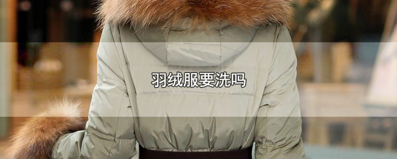 羽绒服要洗吗（新买回的羽绒服要洗吗） 第1张