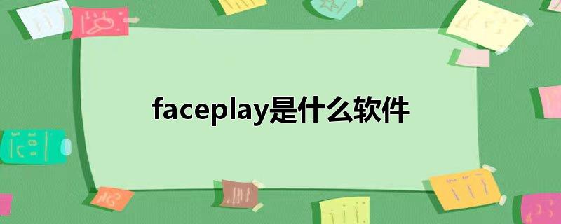 faceplay是什么软件 第1张