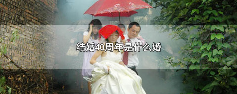 结婚40周年是什么婚 第1张