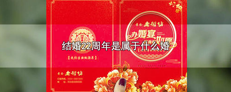 结婚22周年是属于什么婚 第1张