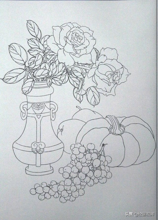 初学者怎么正确画？快把这些难得一见的线稿收藏起来，全部画一遍 第15张