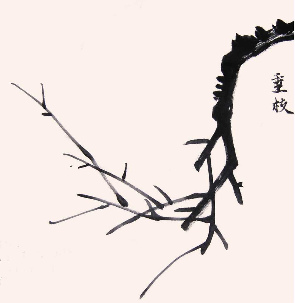 零基础国画教程：花枝的三种画法详细步骤图解，简单易学，快收藏 第5张