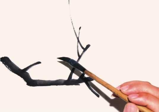 零基础国画教程：花枝的三种画法详细步骤图解，简单易学，快收藏 第13张