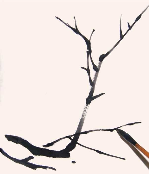 零基础国画教程：花枝的三种画法详细步骤图解，简单易学，快收藏 第31张