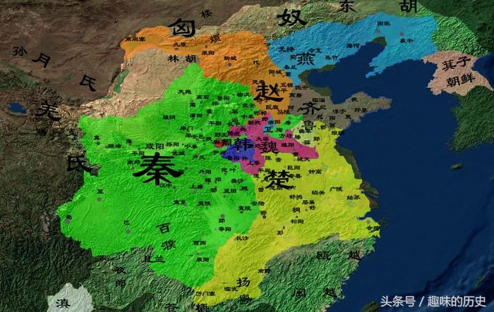 对应战国七雄的历史和地图，看看你属于七国中的哪一国？ 第7张