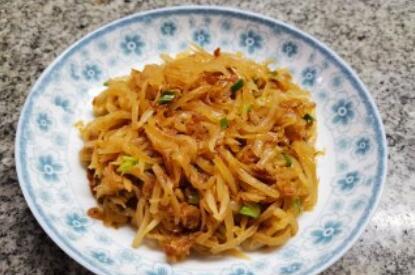 海米炒白萝卜丝的做法步骤：7 第13张