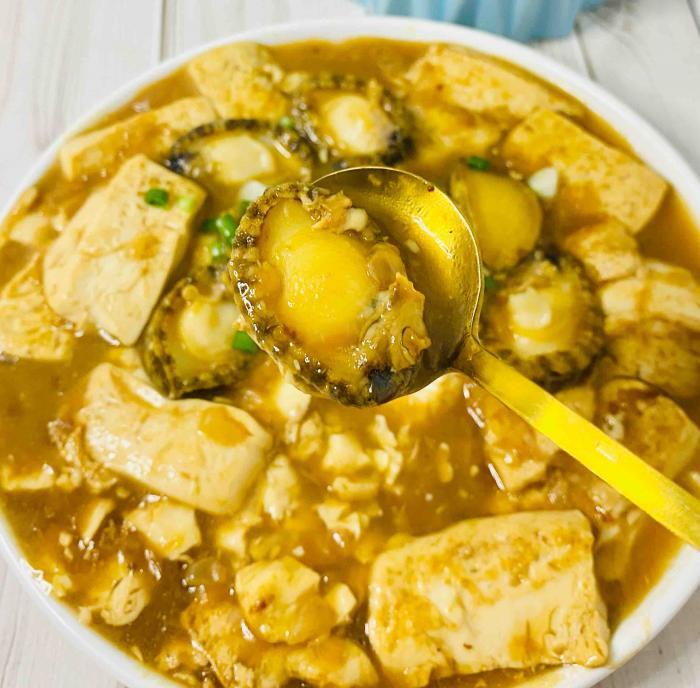 鲍鱼焖豆腐，超鲜美成品图 第17张