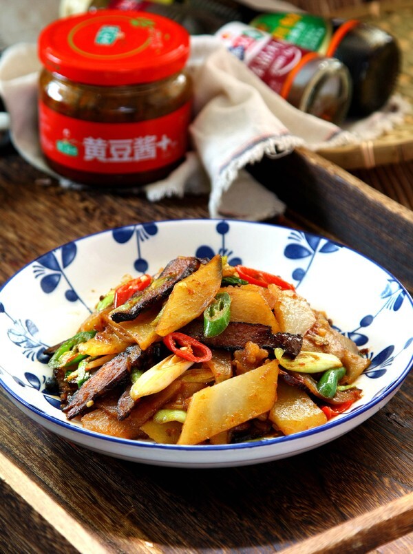 回锅土豆炒腊肉成品图 第25张