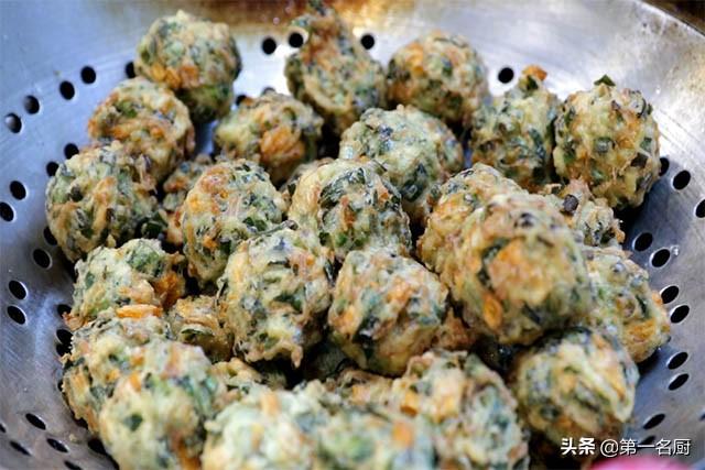 大厨教你做好吃的素丸子，外酥里软，香而不腻，满满的小技巧 第15张