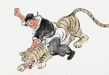 武松打虎之谜,原来老虎是被点了死穴 第9张
