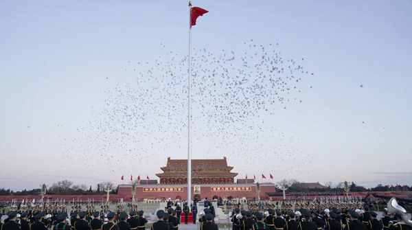 升国旗时间多少秒（天安门升降国旗时间确定的方式） 第1张