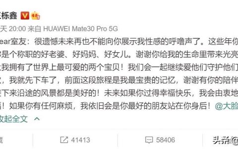 王栎鑫为什么离的婚？（离婚原因反应了社会真实夫妻现状）