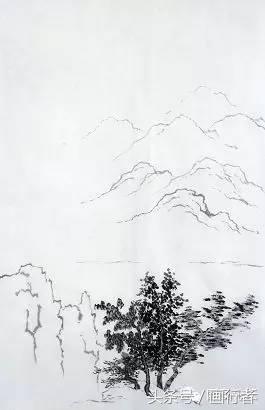 水墨画山水画绘画入门技法步骤图文详解 第25张