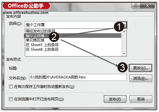 将Excel工作簿保存为交互式Web页面文件 第5张