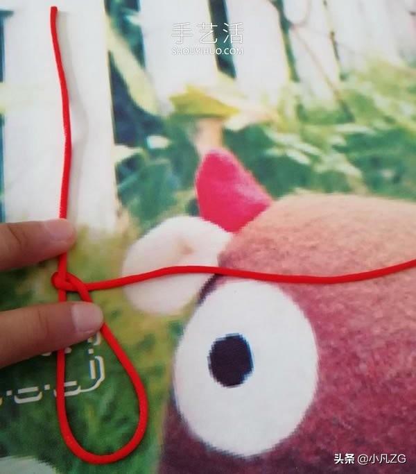 红绳手链编法图解教程简单含打结 第1张