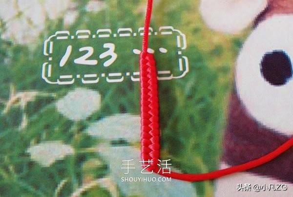 红绳手链编法图解教程简单含打结 第11张