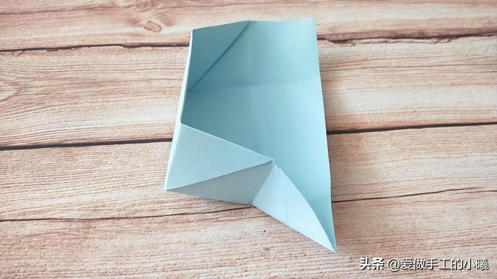 折纸教程：用卡纸折个收纳盒，简单又好看，收纳不烦恼 第33张