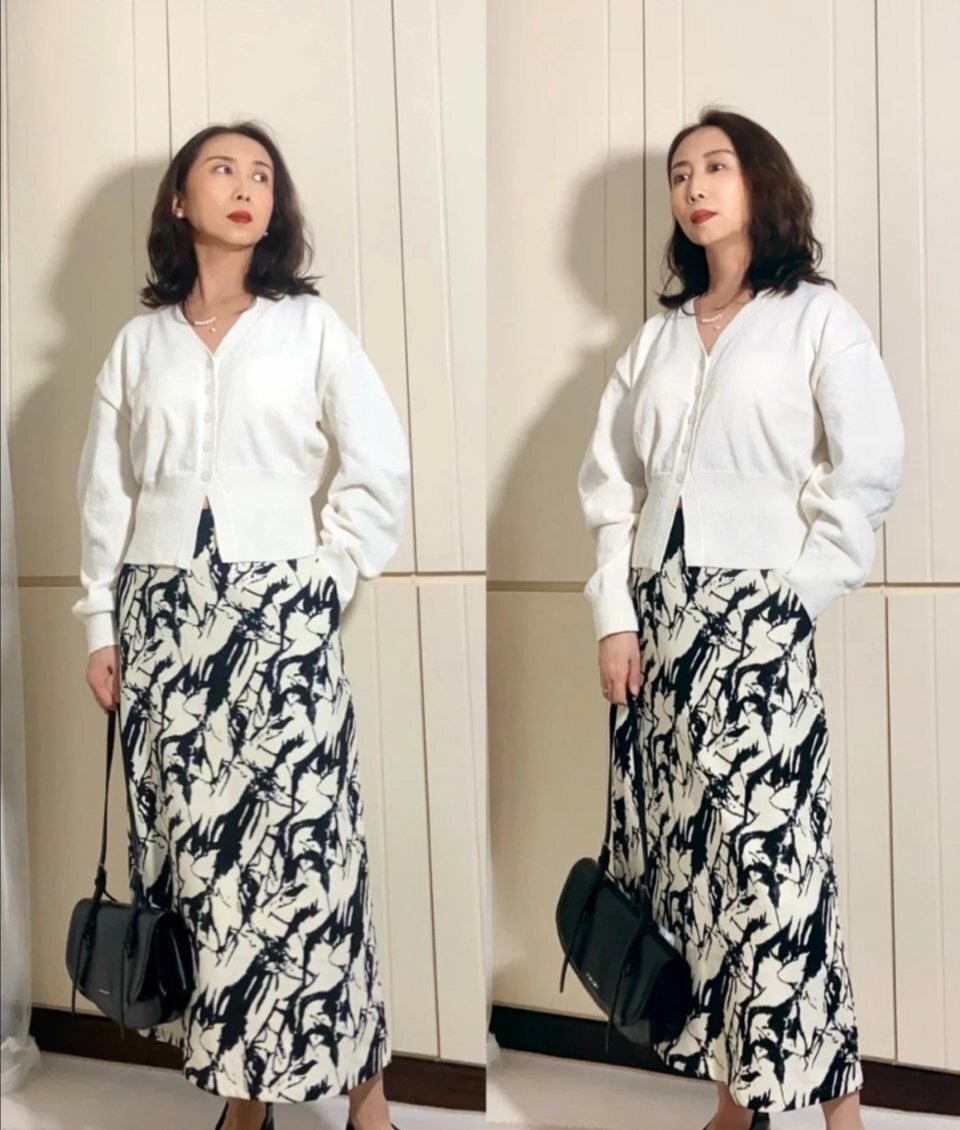 五十岁的女人会不会穿搭，学会这三点就行，和身材长相关系不大 第9张