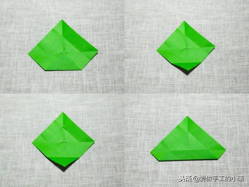 简单四叶草折纸，听说学会这个折纸的人都很幸运哦 第9张
