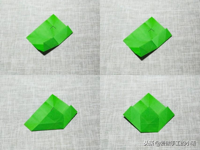 简单四叶草折纸，听说学会这个折纸的人都很幸运哦 第11张