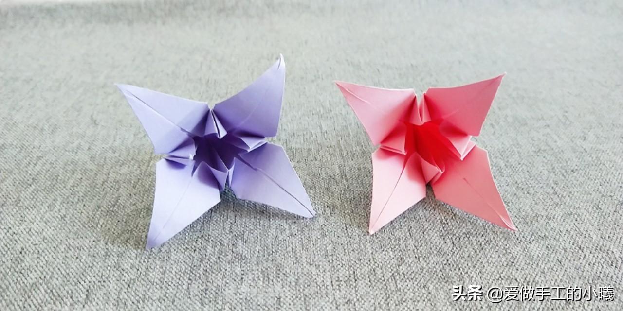 唯美百合花折纸教程，制作很简单，装饰超漂亮 第9张