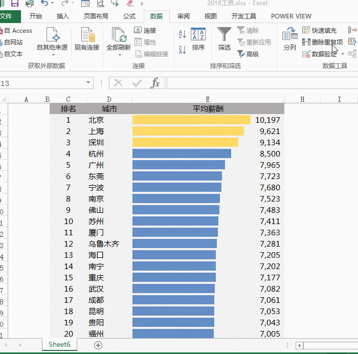 excel表格怎么自动排序 第7张