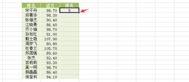 excel进行数据排名，排序排名函数RANK的用法 第13张