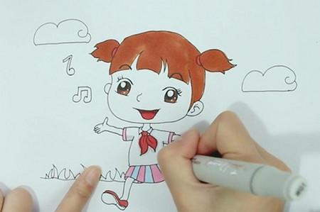 小学生简笔画步骤 第5张