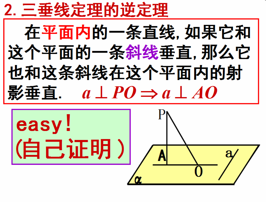 立体几何：三垂线定理及其简单应用 第11张