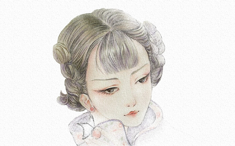 彩铅画古风人物教程步骤图 第23张