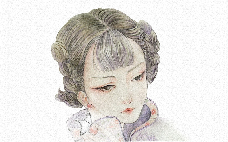 彩铅画古风人物教程步骤图 第27张