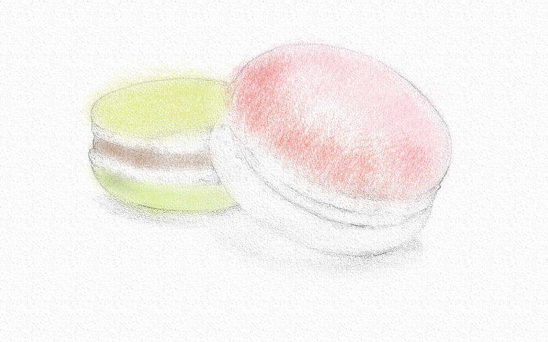 美食彩铅画步骤图片 第7张