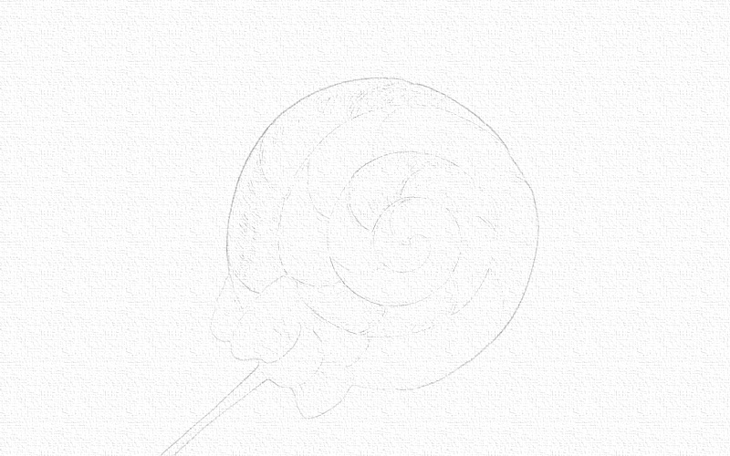 彩铅画棒棒糖步骤 第3张