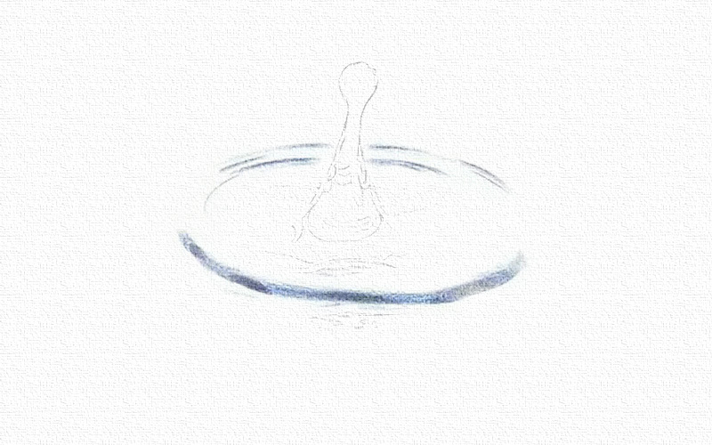 彩铅画水滴教程步骤图 第5张