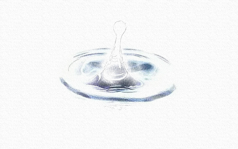 彩铅画水滴教程步骤图 第7张