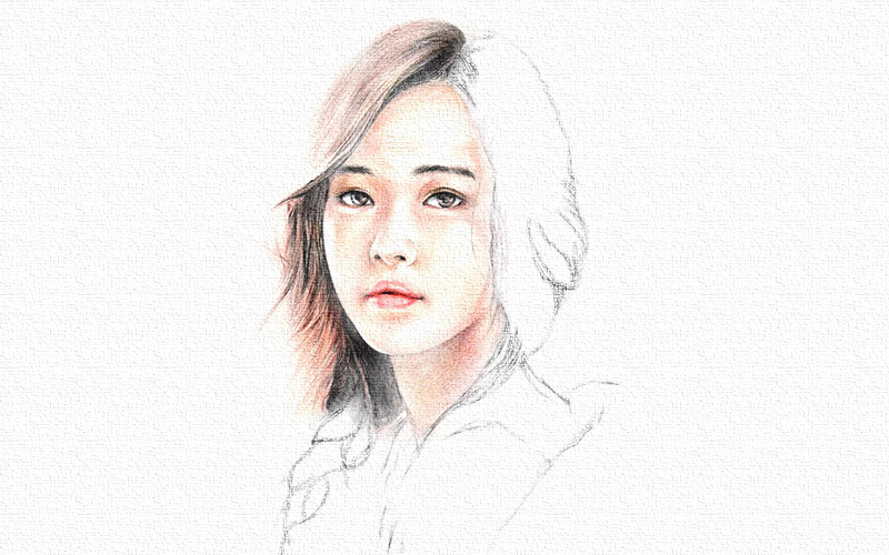 彩铅画头像教程步骤图 第11张