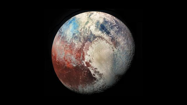 冥王星上看太阳，耀眼难掩凄凉，暗流涌动的冰川下，会有生命吗？ 第27张