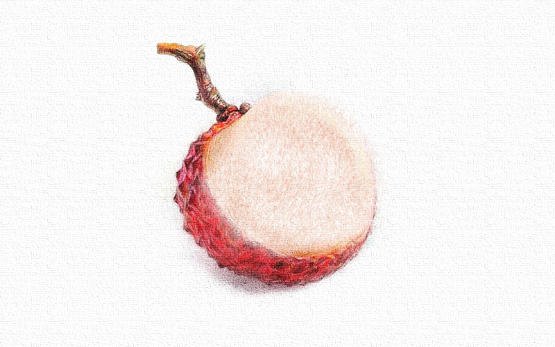 彩铅画荔枝怎么画 第7张