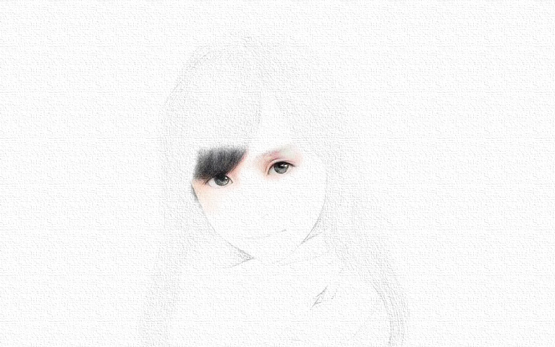 彩铅画女孩图片唯美 第3张